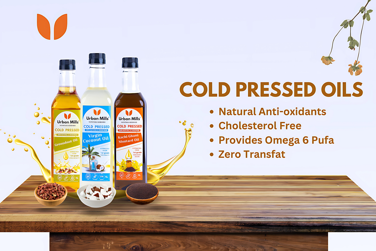 Discover Healthier Cold-Pressed Oils: Coconut, Groundnut & Mustard