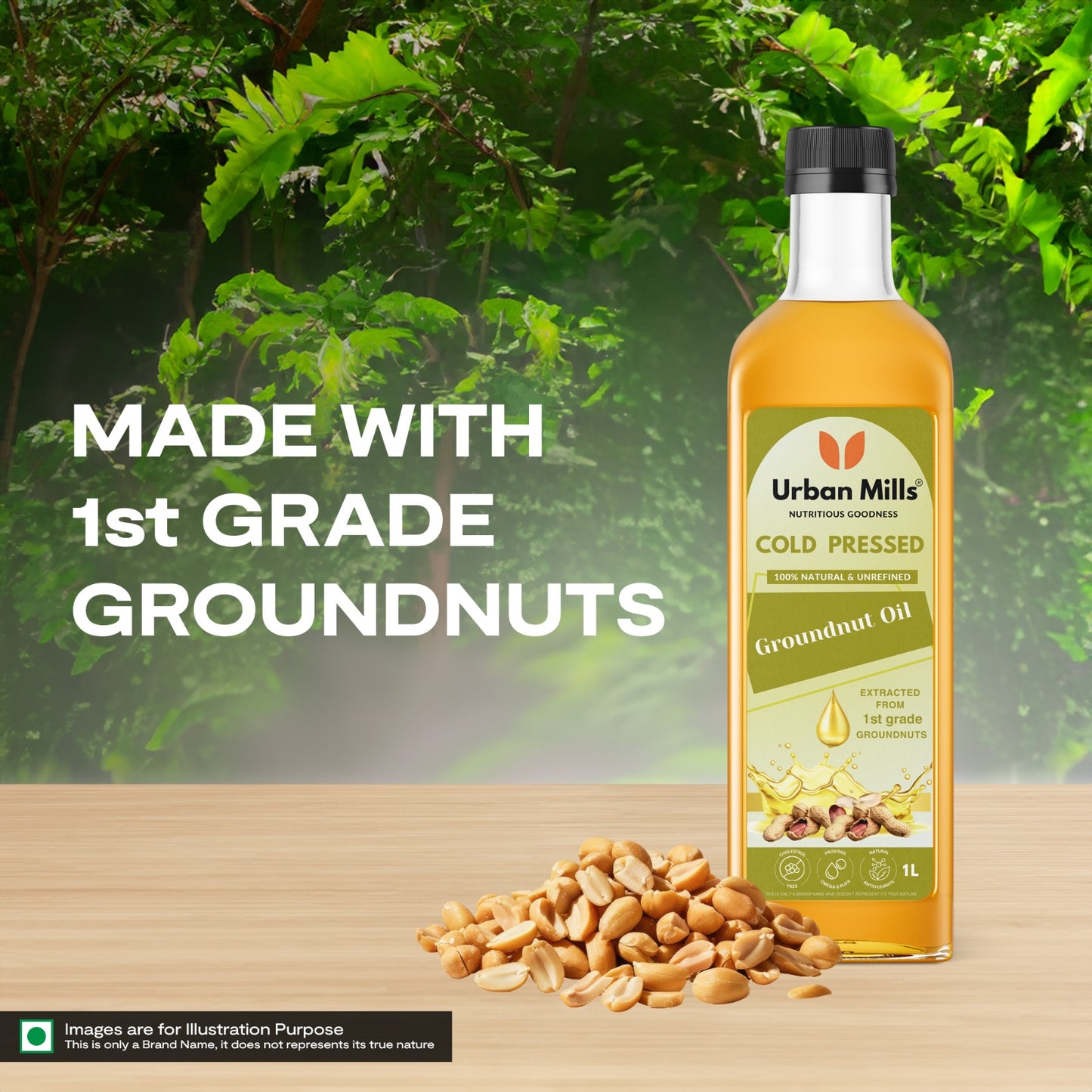 1st grade Groundnut Oil 
Benefits of Groundnut Oil